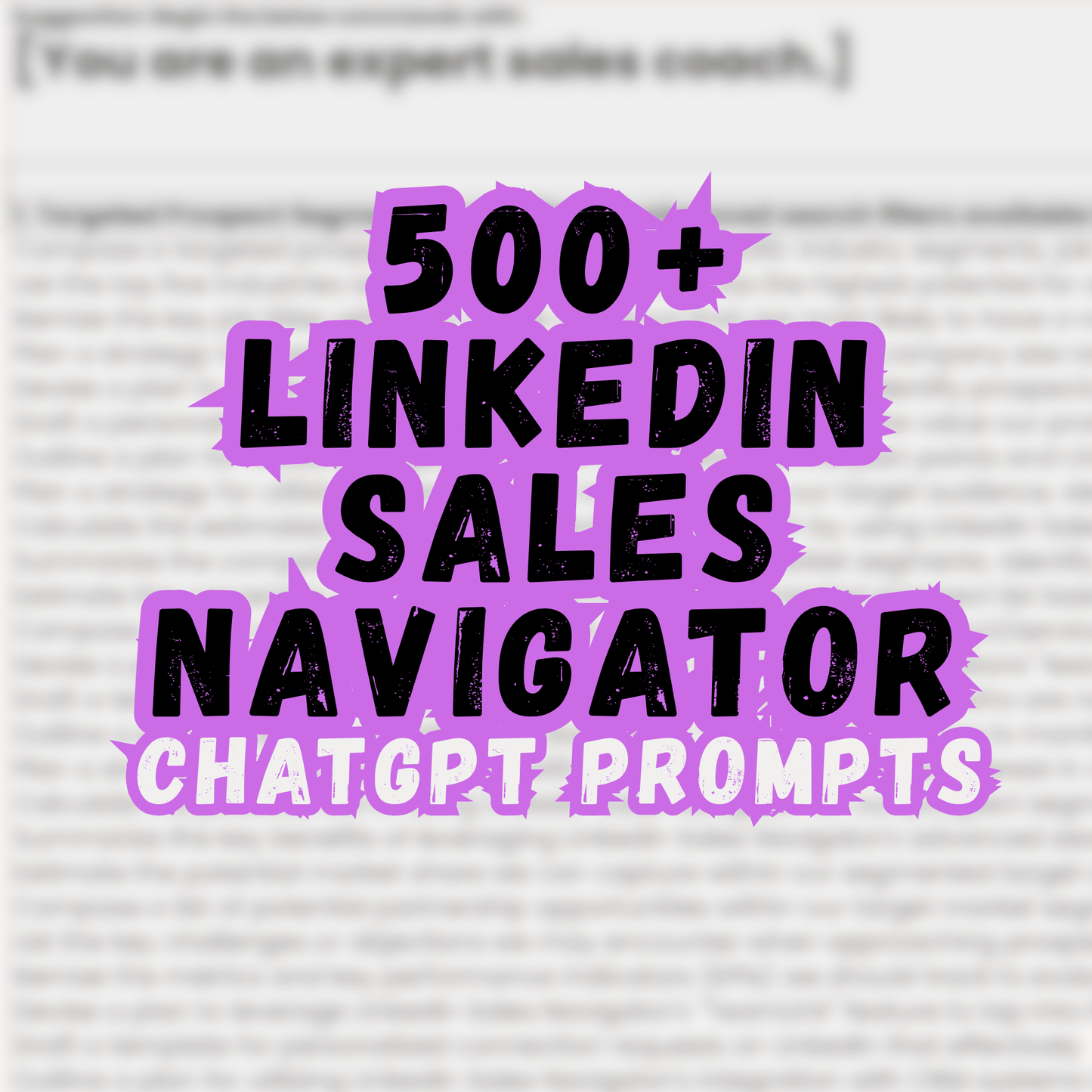 LinkedIn Sales Navigator Prompt Pack | 500+ Outreach Prompts & Boolean Search Templates - Savvy Spot Online