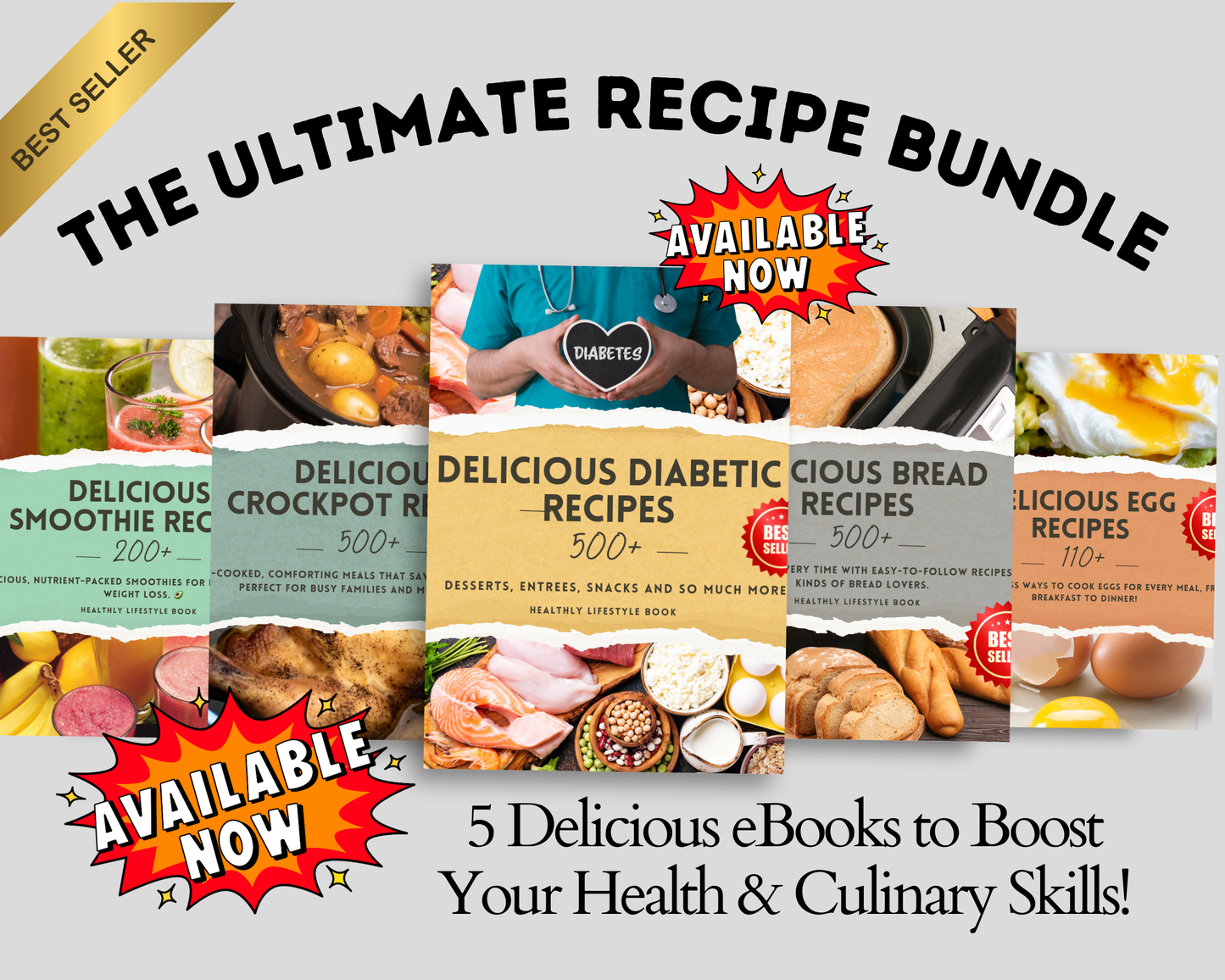 500 Diabetic-Friendly Recipes eBook | Low-Carb, Low-Sugar, Delicious Meals for Healthy Living - Savvy Spot Online