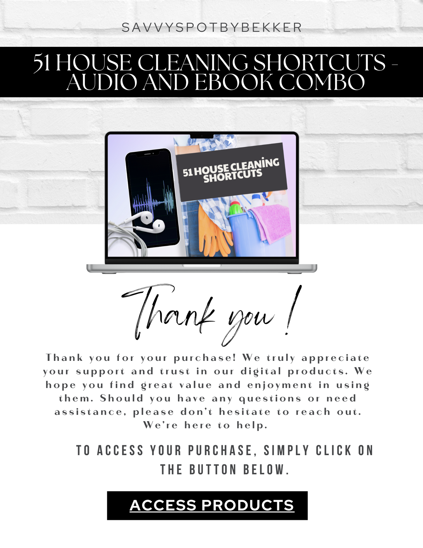 51 House Cleaning Shortcuts - Audio and eBook Combo - Savvy Spot Online