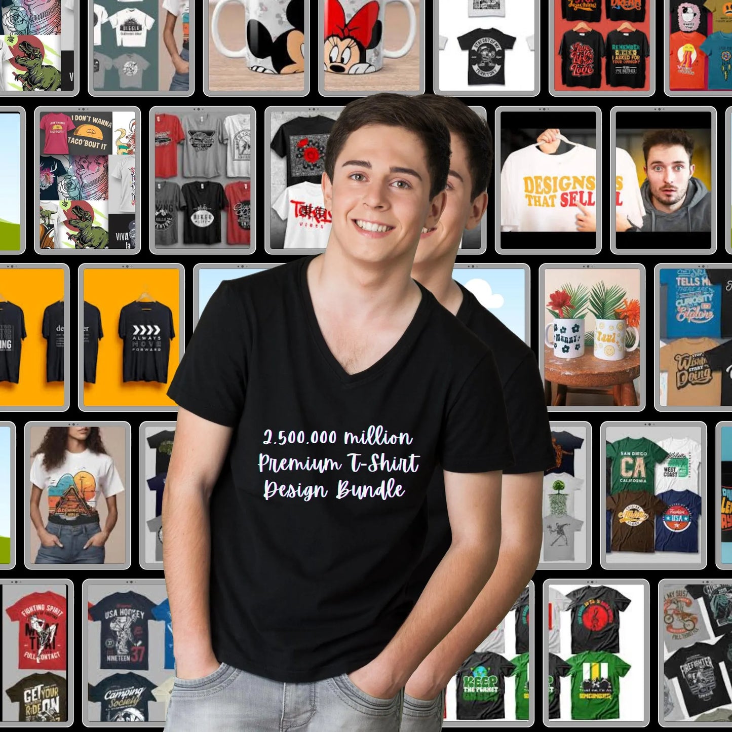 2.5 Million T-Shirt Designs | MRR, PLR, and Resell Rights Included - Instant Access + BONUS Canva Guide - Savvy Spot Online