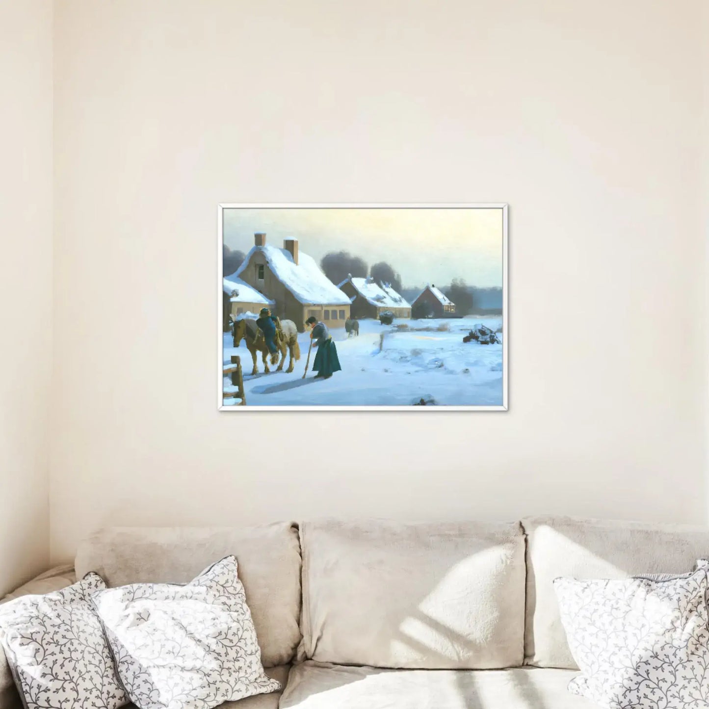 Winter and Modern Christmas TV Frame Art Collection - Holiday Wall Decor - Savvy Spot Online