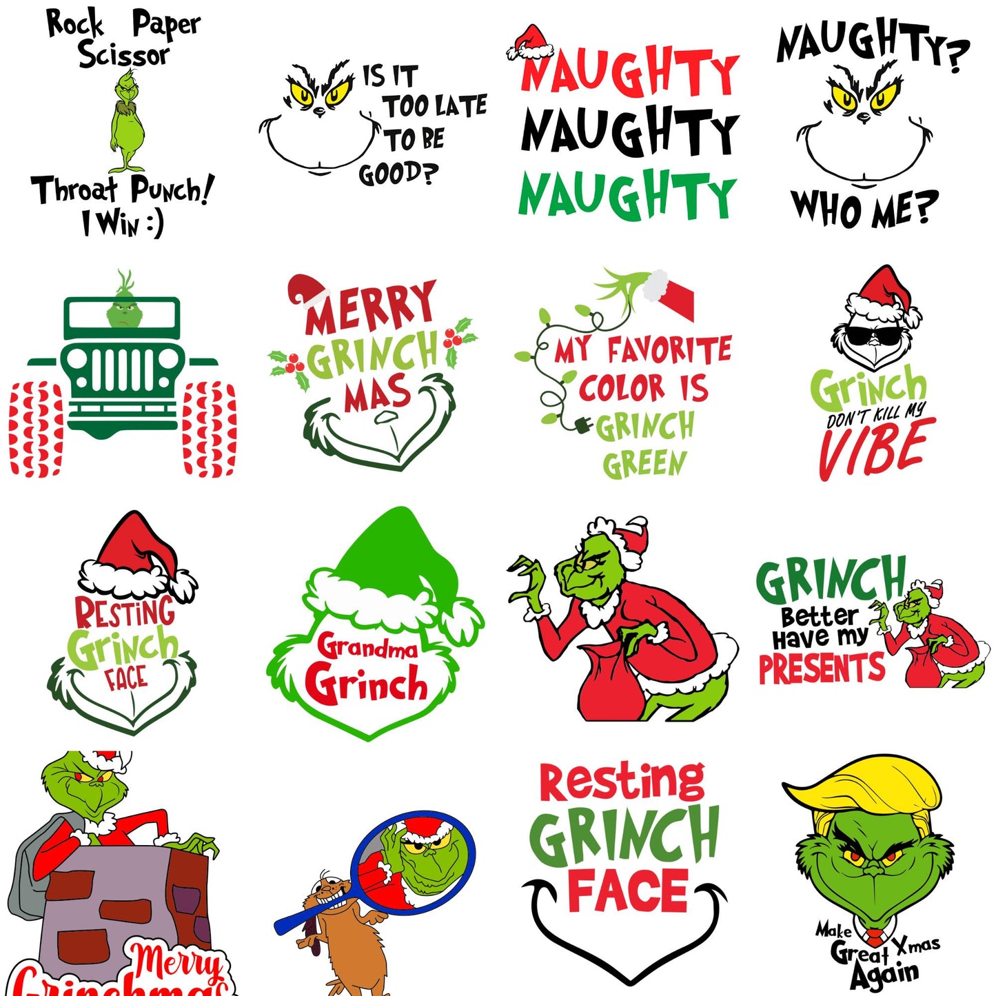 1000+ files Grinch Svg Bundle Layered Item, The Grinch Svg Clipart, Cricut, Vector Cut File, Svg, Png, Dxf, Eps Clip Art 230+ Unique Designs