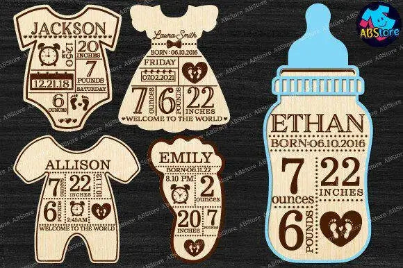 Huge Laser Cut SVG Bundle | 150+ Files for Cricut, Glowforge | Birth Stat Signs, Ornaments, Bookmarks, Teacher Gifts & More - Savvy Spot Online