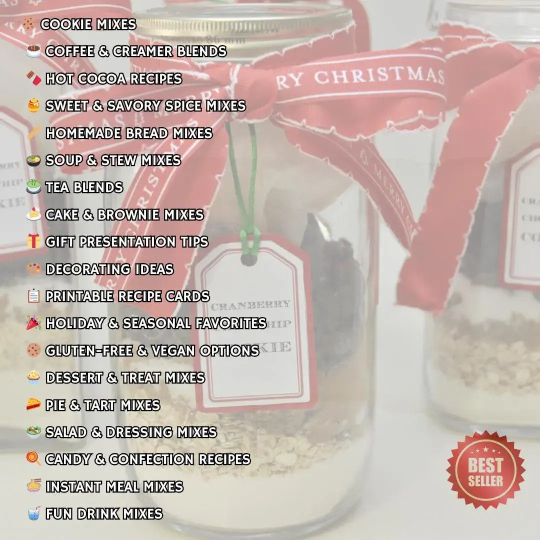 200+ Delicious & Easy Gift Jar Recipes | DIY Homemade Mixes and Edible Gifts eBook - Savvy Spot Online