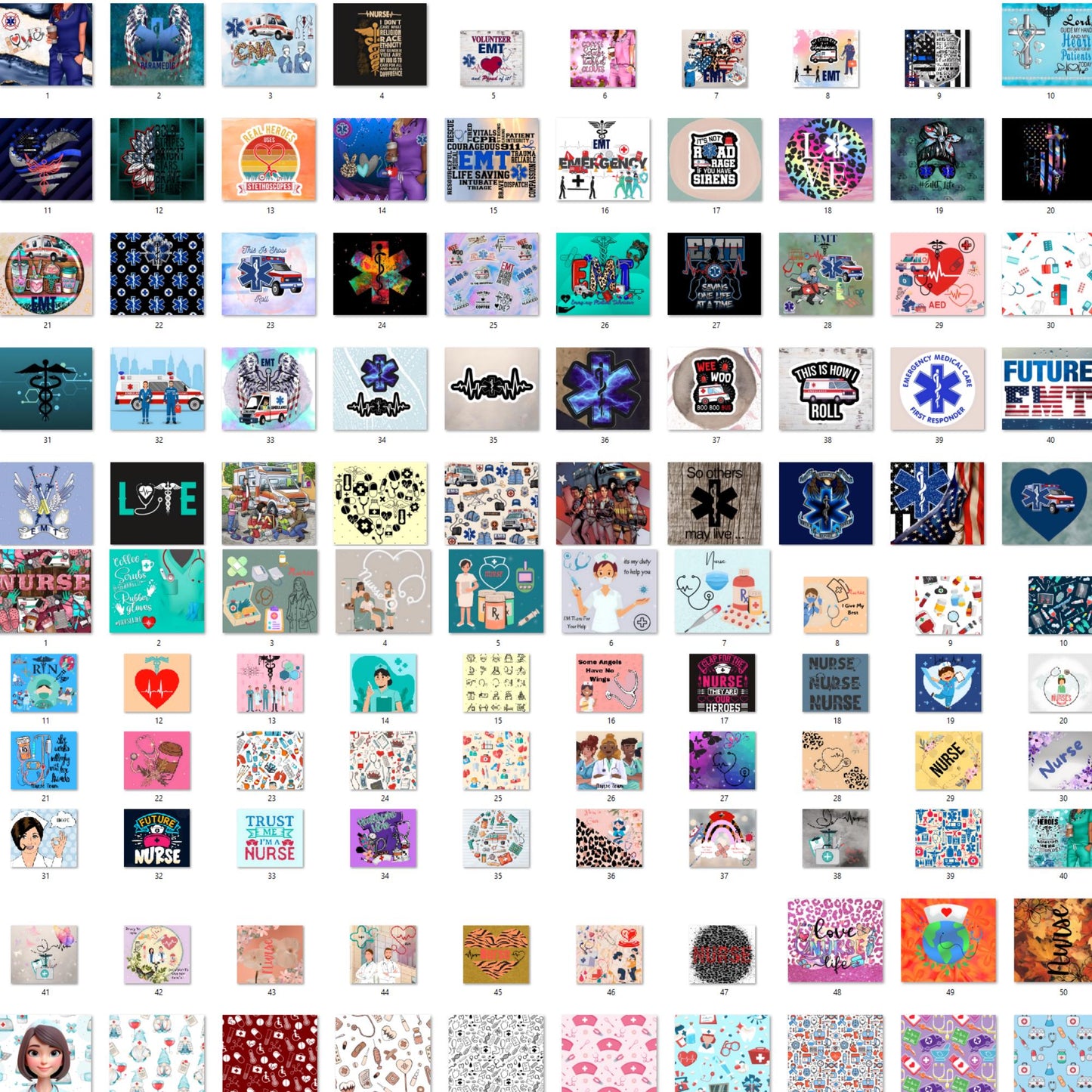 590+ Occupation Tumbler Wrap PNG Bundle | Profession Digital Sublimation Designs for Tumblers | Instant Download