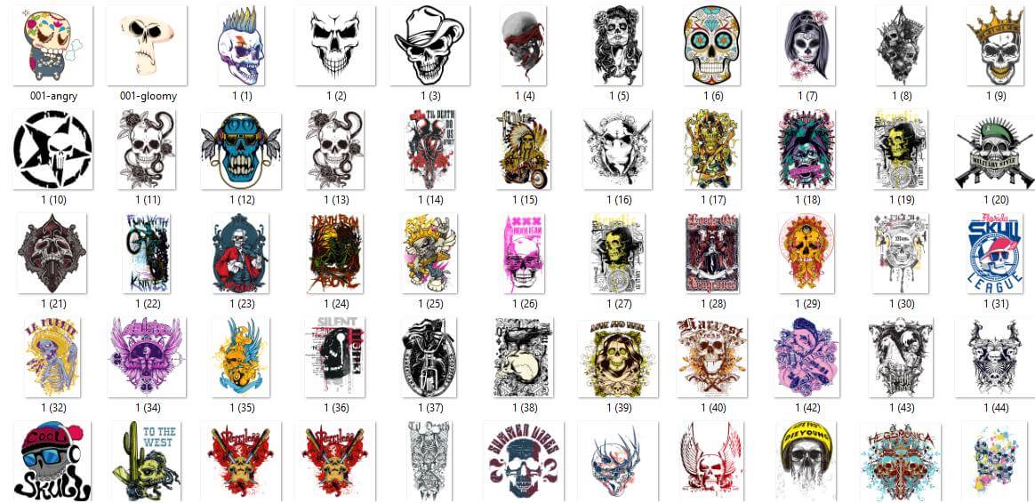 500+ Skull Bundle – SVG png eps dxf pdf | plr mrr