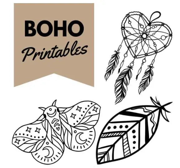 Boho Shrinkets โ Shrink Plastic Templates (PDF)
