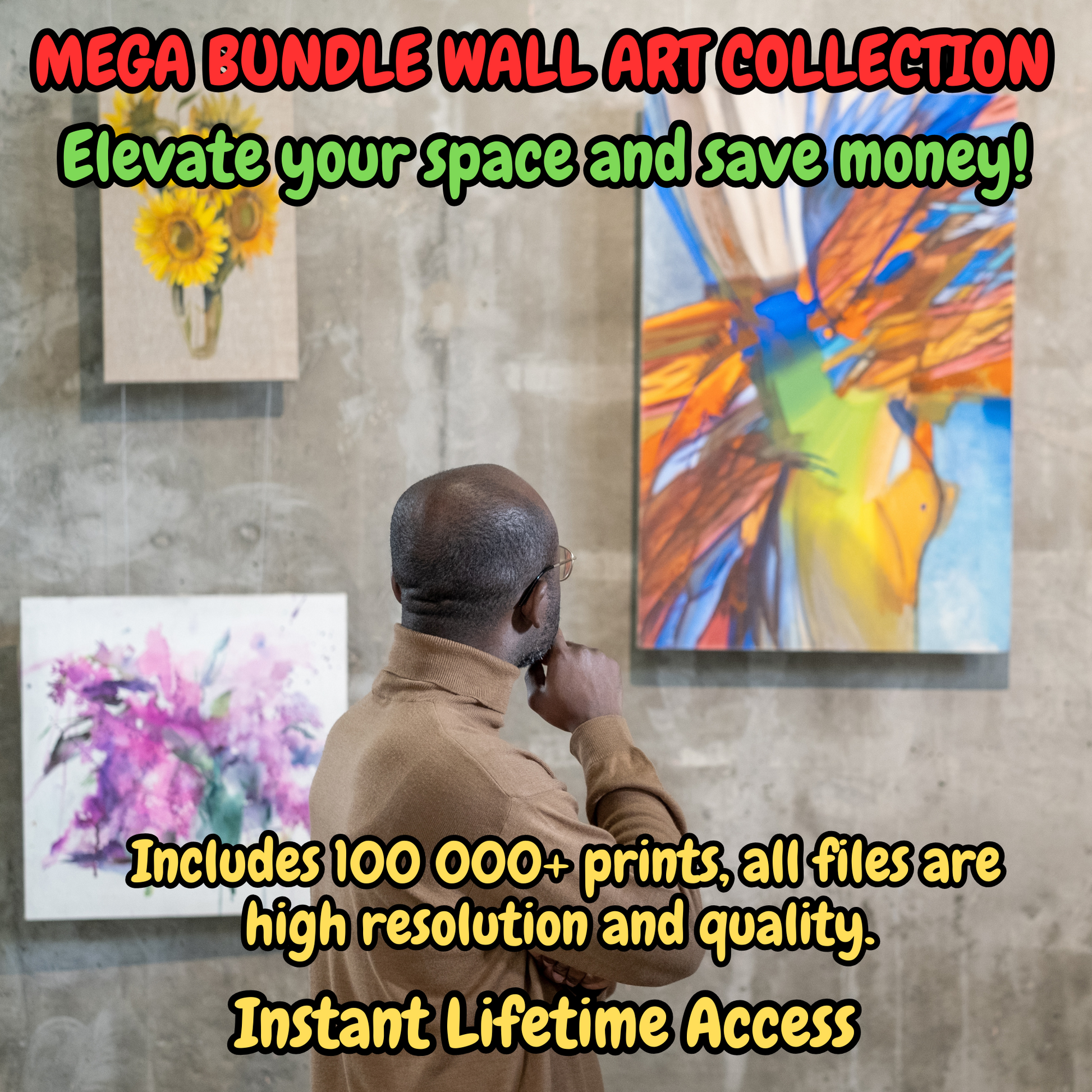 100000 Printable Wall Art Bundle, Digital Gallery Wall Set, Frame TV Art, Vintage & Maximalist Prints, Trendy Poster Decor, Entire Shop - Savvy Spot Online