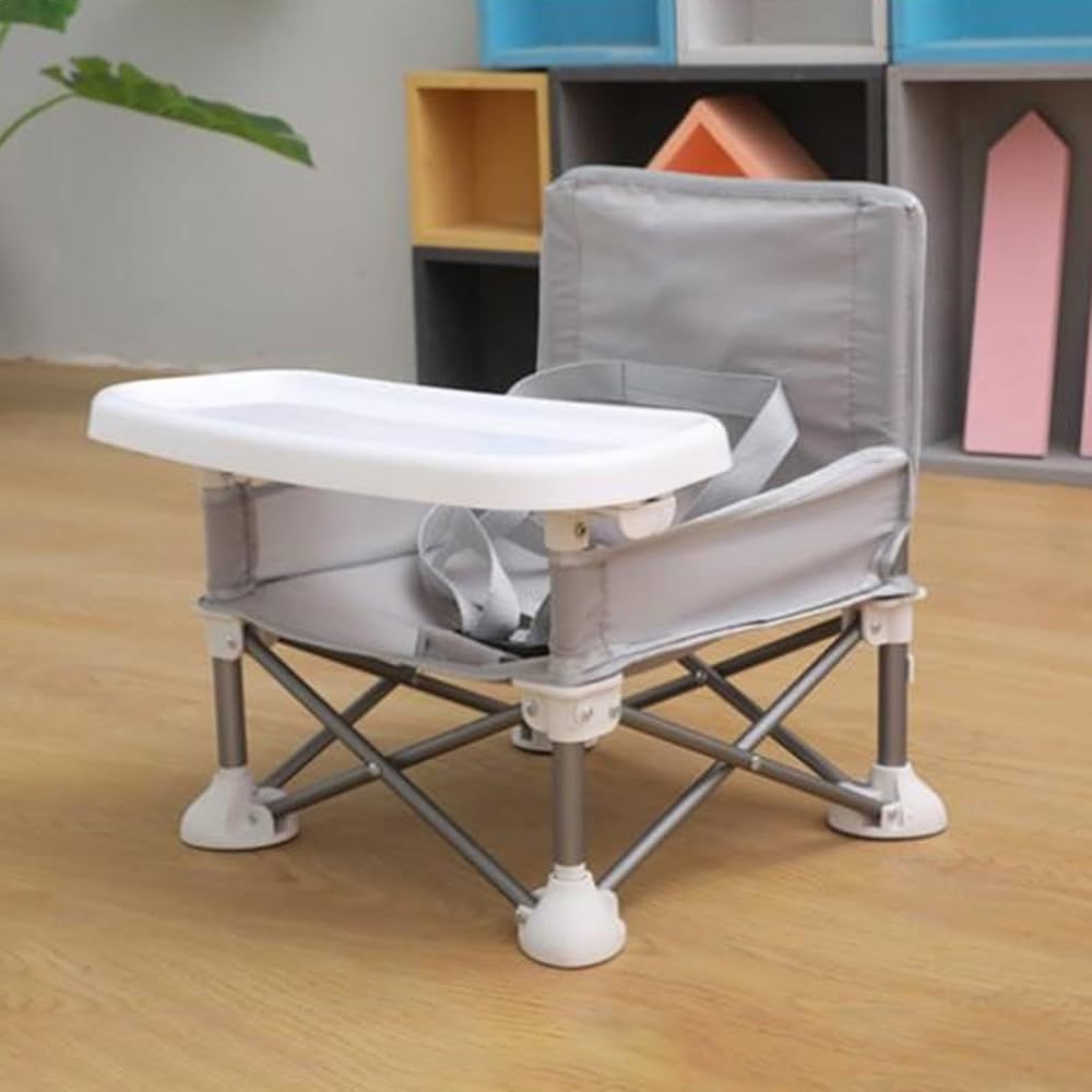 MunchMate™ Portable Baby Feeding Chair - Grey - Savvy Spot Online