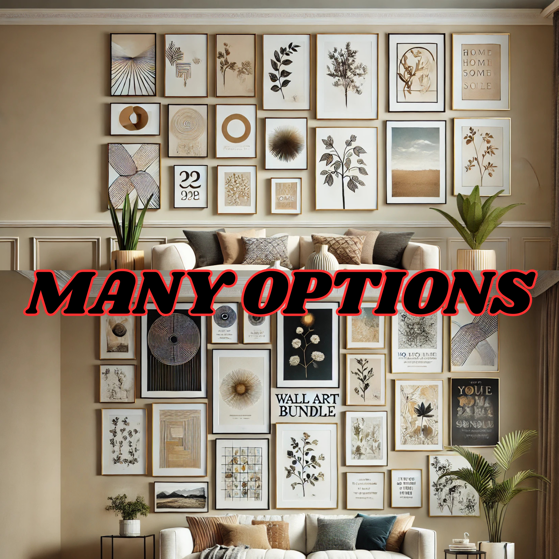 100000 Printable Wall Art Bundle, Digital Gallery Wall Set, Frame TV Art, Vintage & Maximalist Prints, Trendy Poster Decor, Entire Shop - Savvy Spot Online