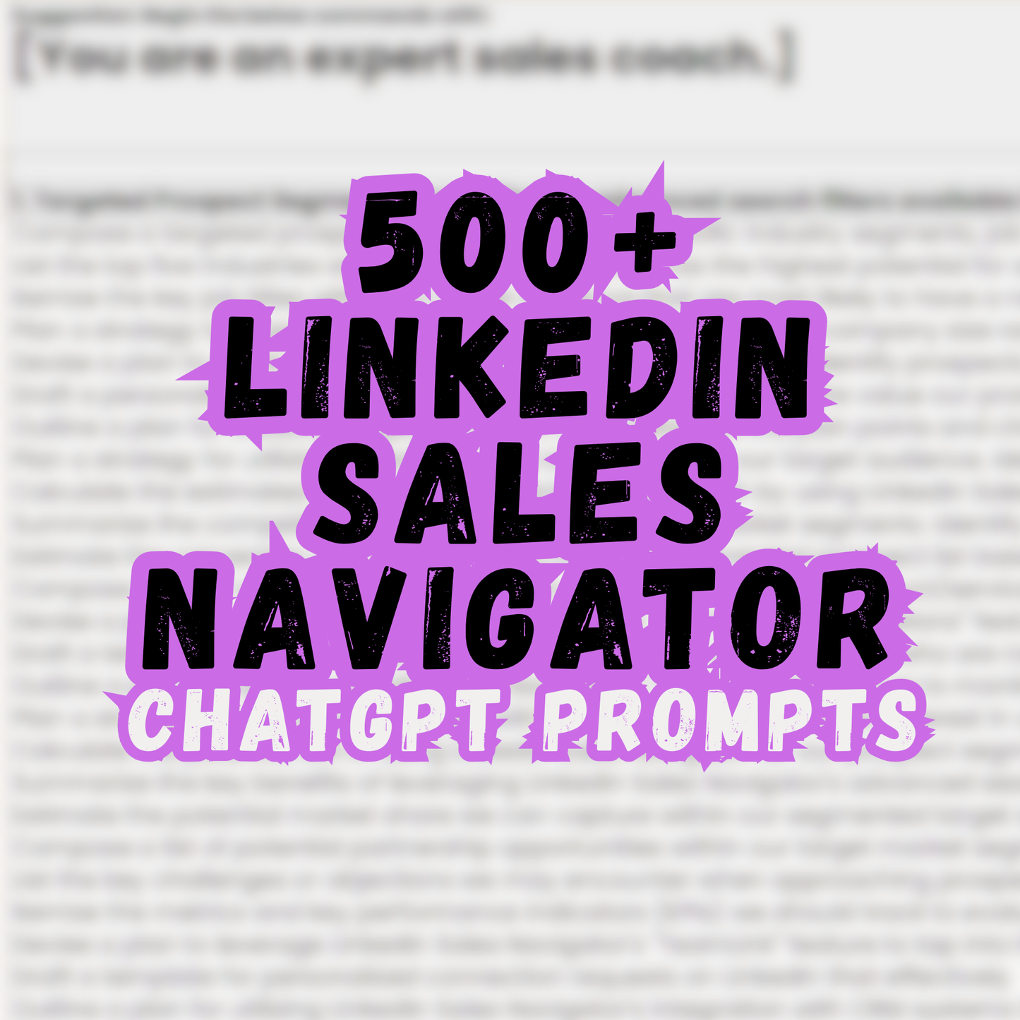 LinkedIn Sales Navigator Prompt Pack | 500+ Outreach Prompts & Boolean Search Templates - Savvy Spot Online