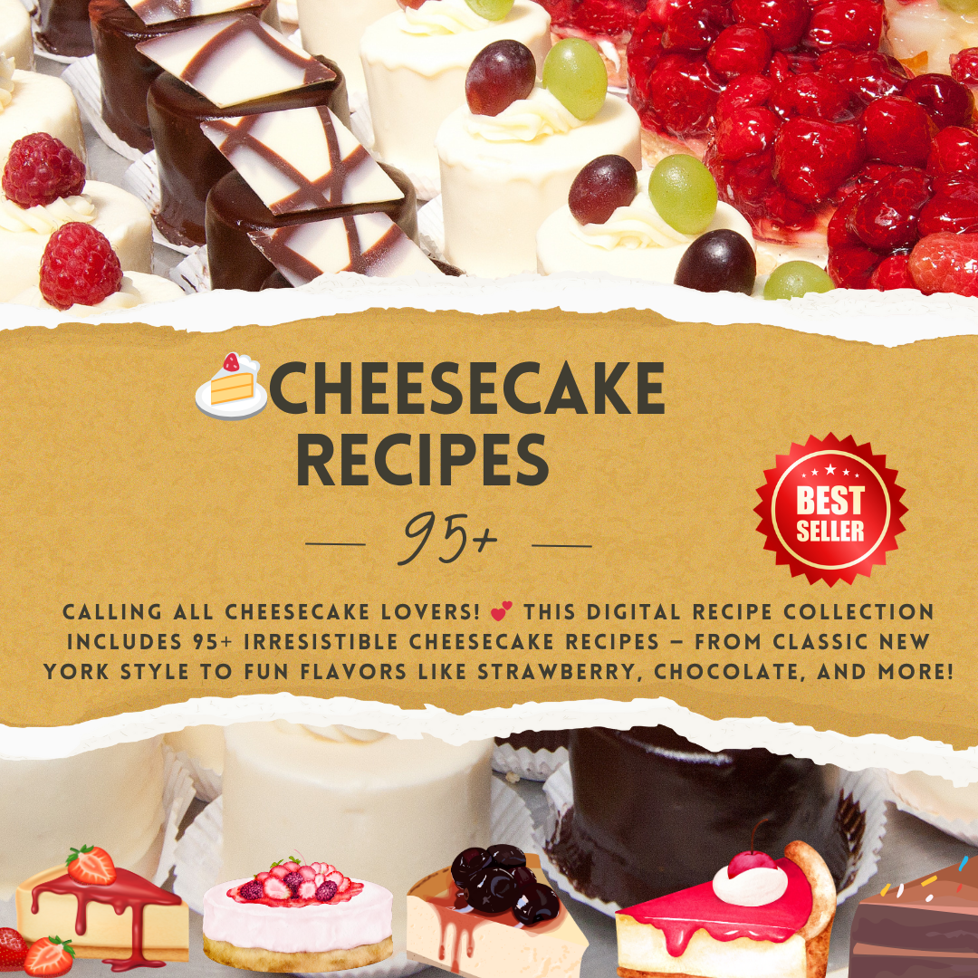 95+ Cheesecake Recipes | Baked, No-Bake, Mini & More (Digital Instant Download) - Savvy Spot Online