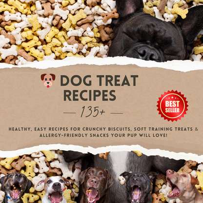 135+ Dog Treat Recipes | Healthy Homemade Dog Snacks (Digital Instant Download) - Savvy Spot Online