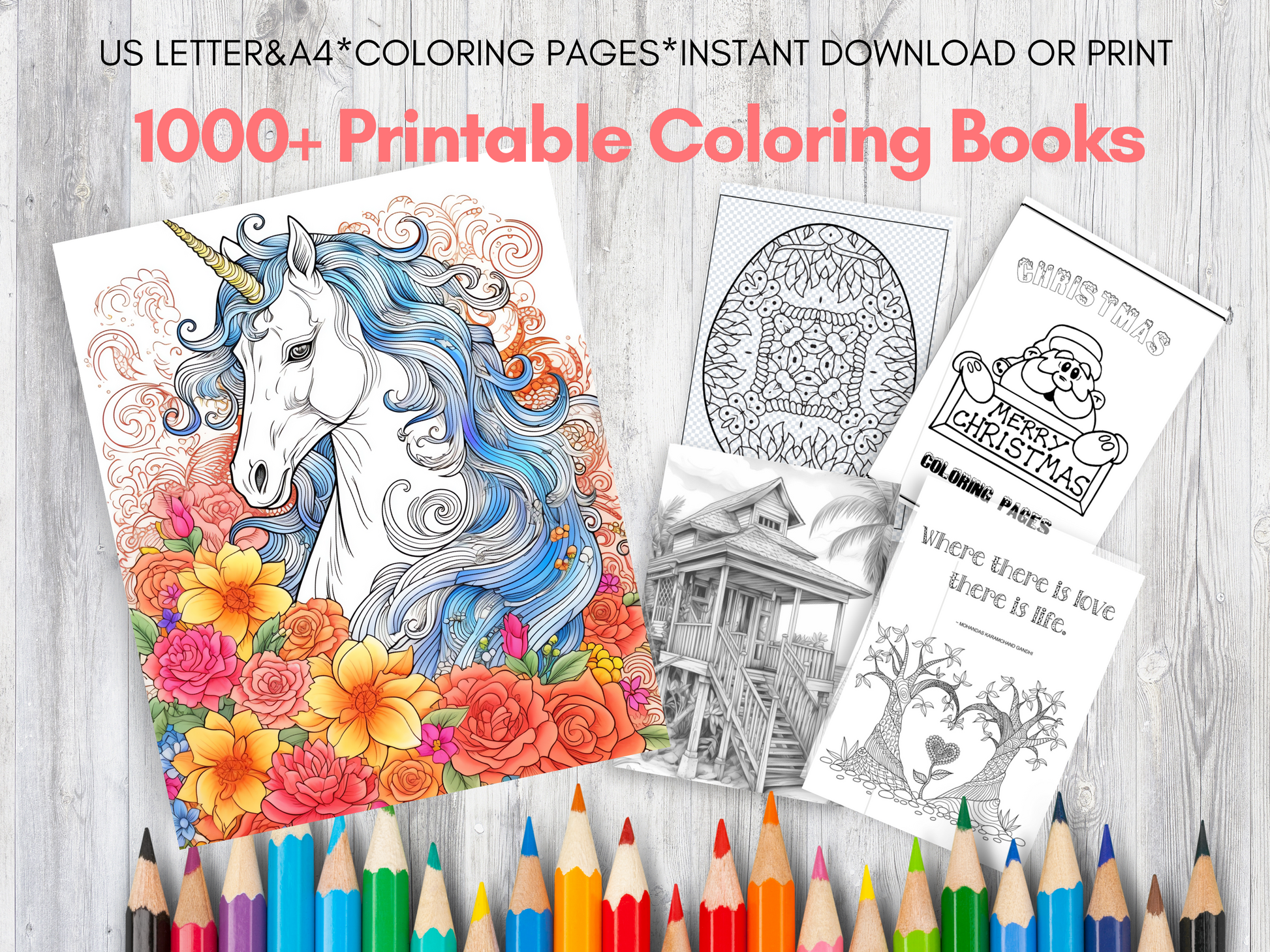 1000+ Printable Coloring Books for Adults & Kids - Stress Relief, Mandalas, Animals, Quotes and More! - Savvy Spot Online