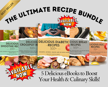 500 Diabetic-Friendly Recipes eBook | Low-Carb, Low-Sugar, Delicious Meals for Healthy Living - Savvy Spot Online
