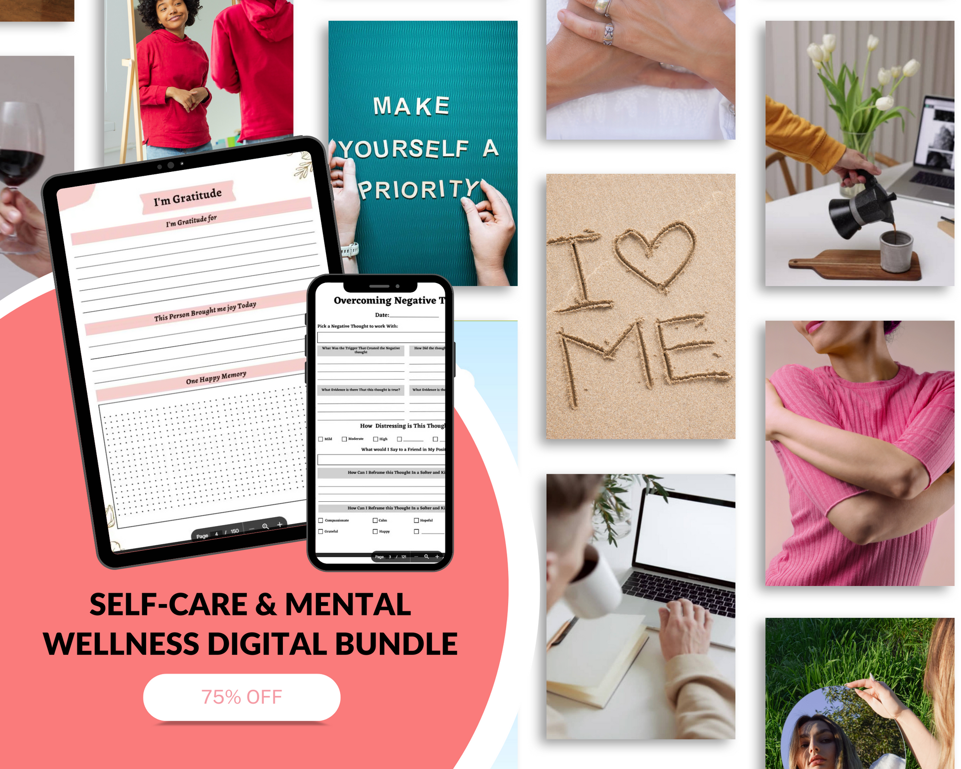 5 Transformative Self-Care eBooks: Mindset, Zen Mastery & Personal Growth + Bonus Self-Care and Mental Wellness Planner Bundle - Savvy Spot Online