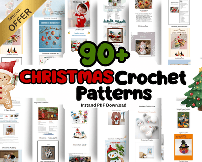 90+ Christmas Crochet Patterns Bundle (PDF Patterns)