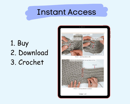 10+ Crochet Cardigan & Sweater Patterns Bundle (PDF Patterns)