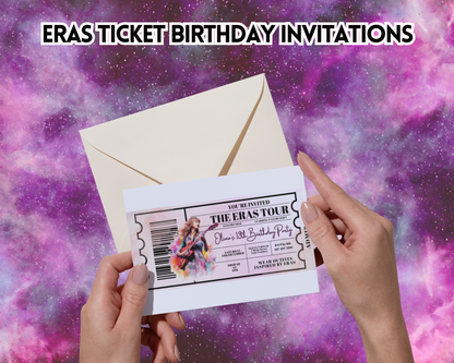 Eras birthday party, Printable T.S. Taylor birthday invite music Birthday Invitation editable my bday era, Birthday Era Invitation - Savvy Spot Online