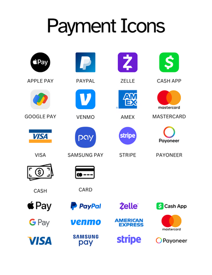 Scan To Pay Template | Editable QR Code Sign for Small Business | PayPal, Venmo, Google Pay & More | Printable Payment Sign | Canva Template