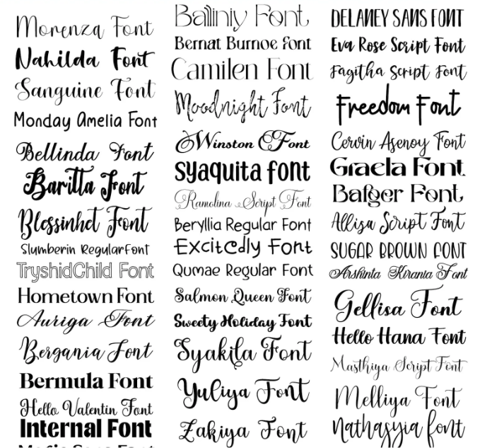 Huge Font Bundle 2500+ – Handwritten, Script, Calligraphy, Modern, Cricut, Canva and Procreate Fonts for DIY Crafts, Logos & Scrapbooking