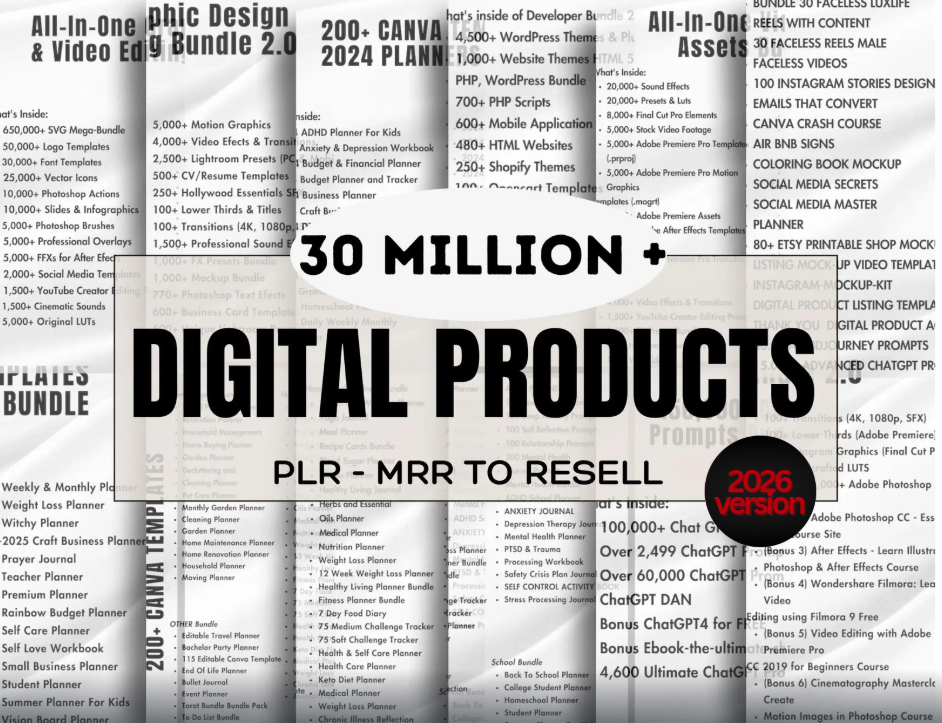 Editable Canva templates, planners, journals, and mockups for digital business