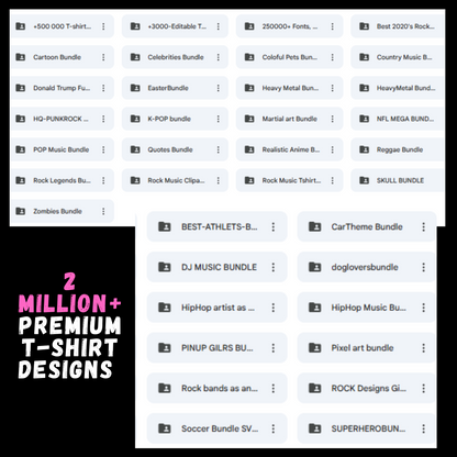 Ultimate T-Shirt Design Bundle – 2 Million SVG & PNG Designs for Sublimation, Print on Demand and DIY Projects - Savvy Spot Online