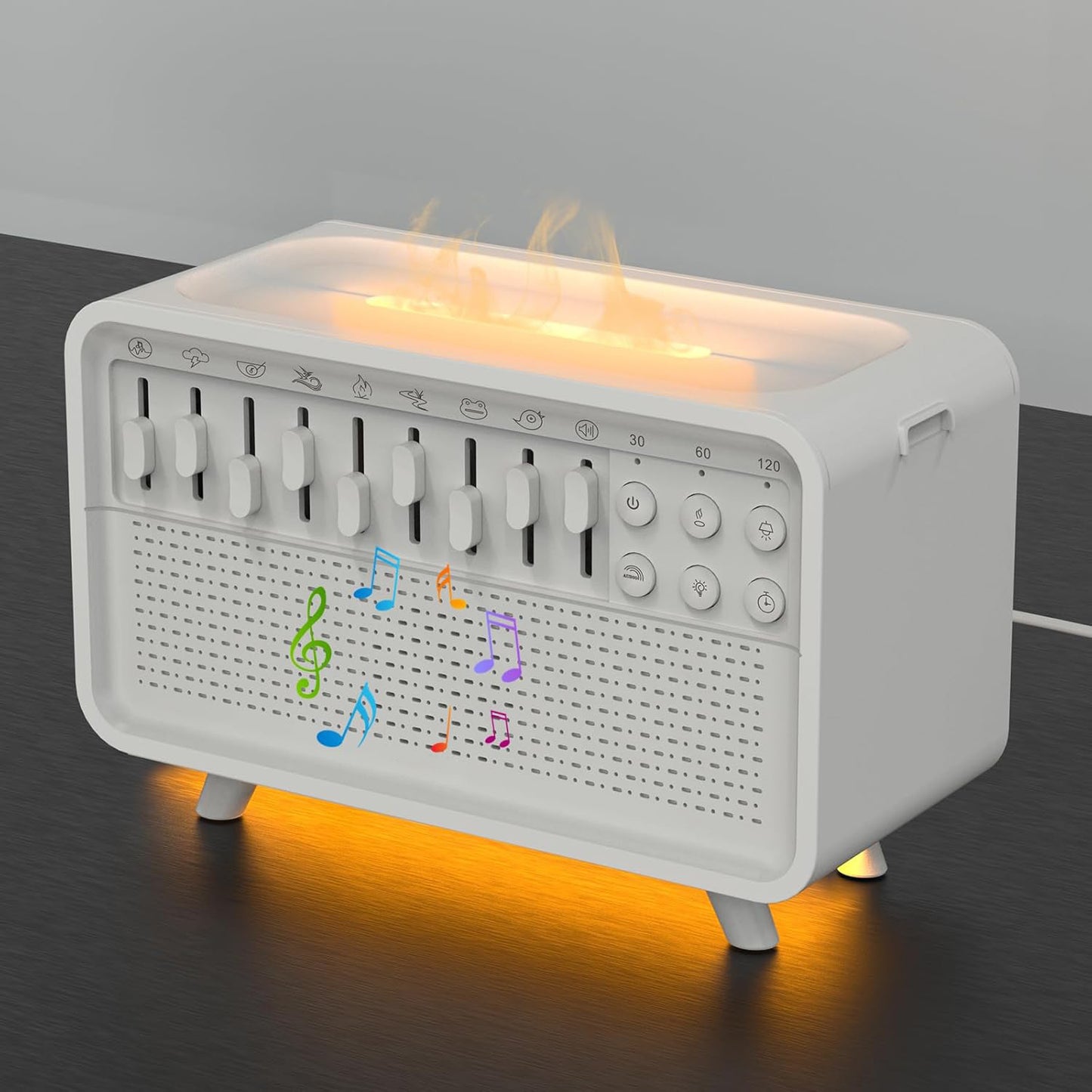 LumiWave™ 3-in-1 Bluetooth Sleep Station Speaker White Noise Sleep Night Light Humidifier All-in-one Machine Free Combination Of 8 Group Nature Sound