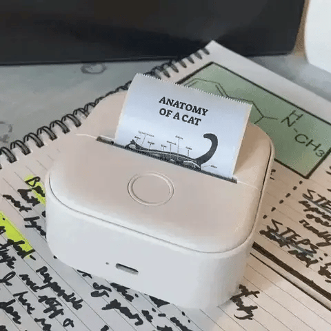 Printio™ Mini Thermal Printer - white - Savvy Spot Online