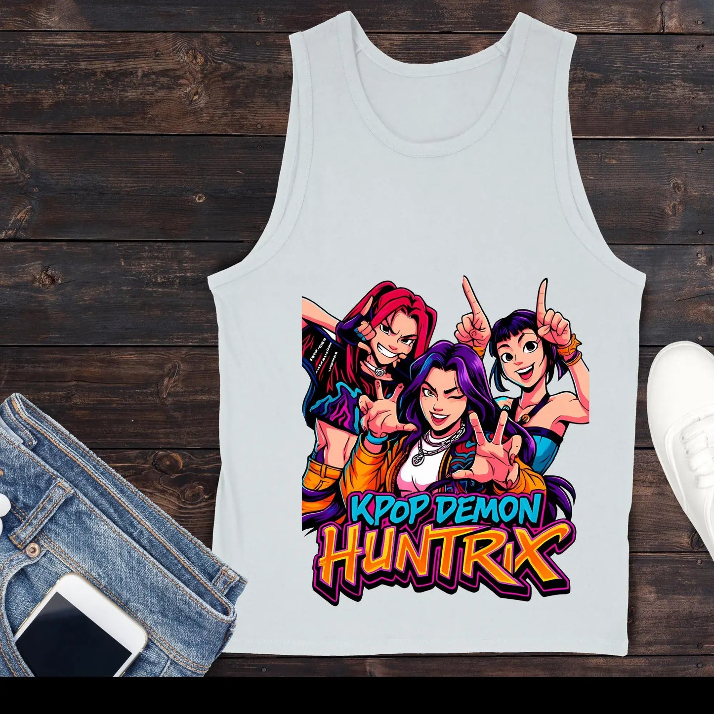 Huntrix K-pop Demon Hunters PNG files displayed for digital design use
