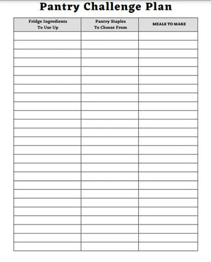Ultimate Meal & Pantry Planner Bundle, Freezer Inventory, Pantry Challenge, Weekly Health Tracker and More, Printable PDF - Savvy Spot Online