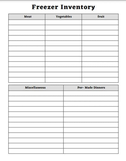 Ultimate Meal & Pantry Planner Bundle, Freezer Inventory, Pantry Challenge, Weekly Health Tracker and More, Printable PDF - Savvy Spot Online
