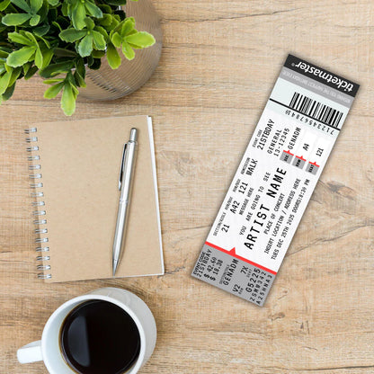 Ticketmaster Ticket | Concert Ticket Template | Surprise Concert Tickets | Birthday Gift | Custom Event Ticket | Gift for her/him