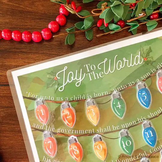 Christian Advent Calendar Printable | Bible Verse Countdown (Instant Download)