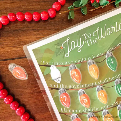 Christian Advent Calendar Printable | Bible Verse Countdown (Instant Download)