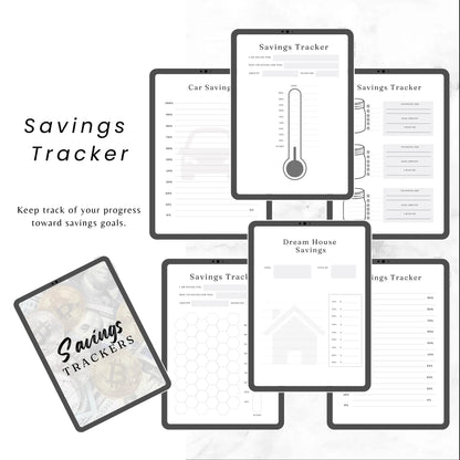 Editable Budget Planner Bundle  / Monthly Tracker / Debt & Savings Tracker / 12-Week Challenge / Rainbow Financial Planner Canva Templates - Savvy Spot Online