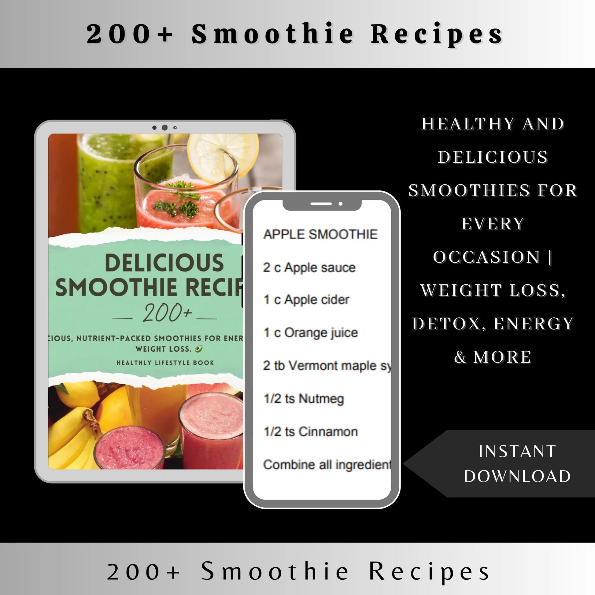 1,800 Recipe Book Bundle | Smoothies, Breads, Crockpot, Diabetic & Egg Recipes | Digital Cookbook PDF - Savvy Spot Online
