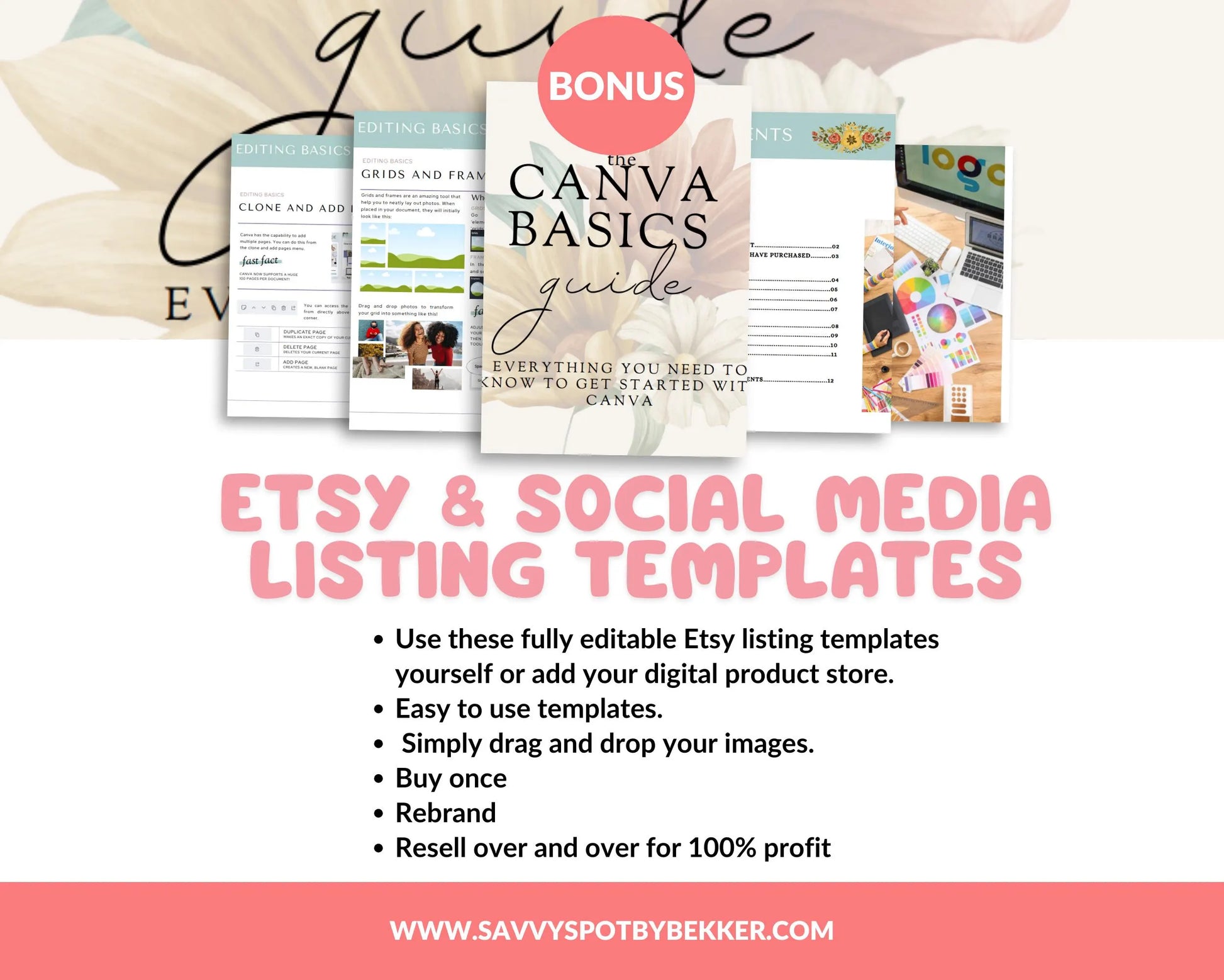 Ultimate Canva Mockup Collection: Elevate Your Etsy & Instagram Game with 500 Templates! - Savvy Spot Online