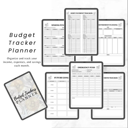 Editable Budget Planner Bundle  / Monthly Tracker / Debt & Savings Tracker / 12-Week Challenge / Rainbow Financial Planner Canva Templates - Savvy Spot Online