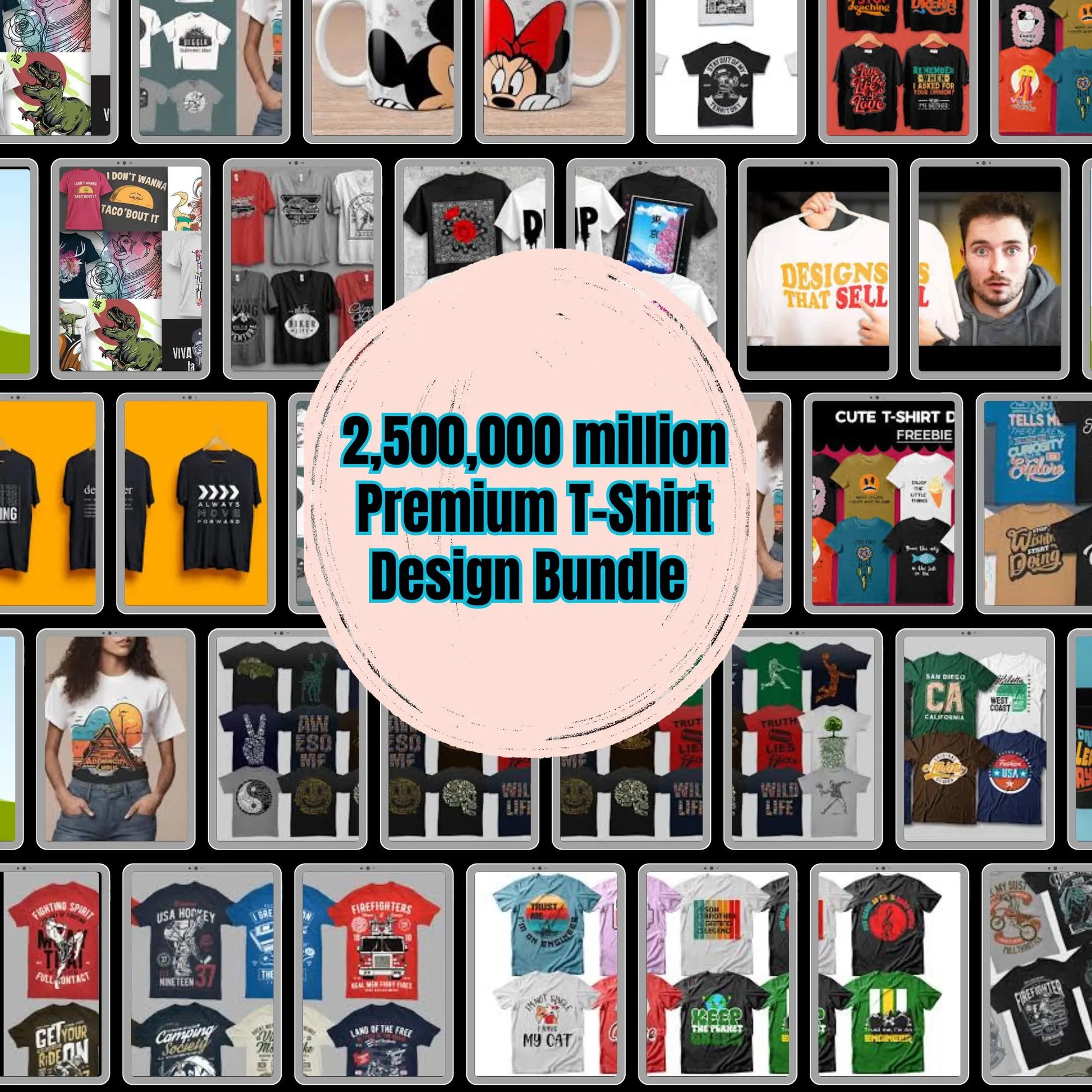 2.5 Million T-Shirt Designs | MRR, PLR, and Resell Rights Included - Instant Access + BONUS Canva Guide - Savvy Spot Online
