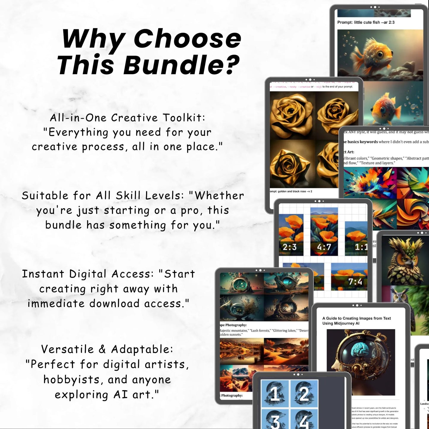 MidJourney Mega Bundle: 50,000+ Creative Prompts, Coloring Books, Guides & Images – Unleash Your Artistic Potential - Savvy Spot Online