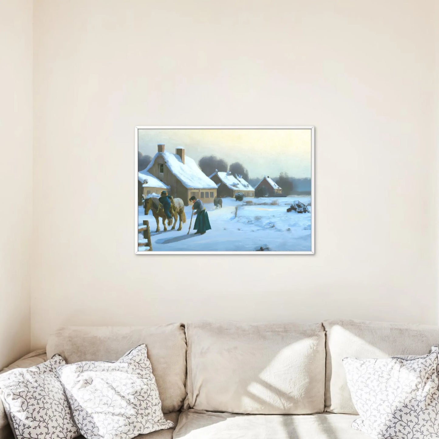 Winter and Modern Christmas TV Frame Art Collection - Holiday Wall Decor - Savvy Spot Online