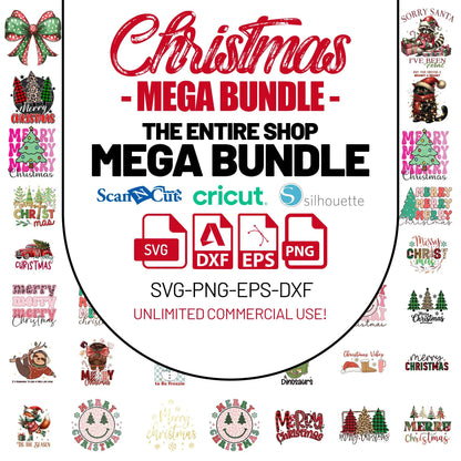 Holiday Shirt SVG Bundle 310+ Designs | Festive Cut Files for Cricut & Heat Transfer | Xmas Sublimation PNG and EPS Digital Download - Savvy Spot Online