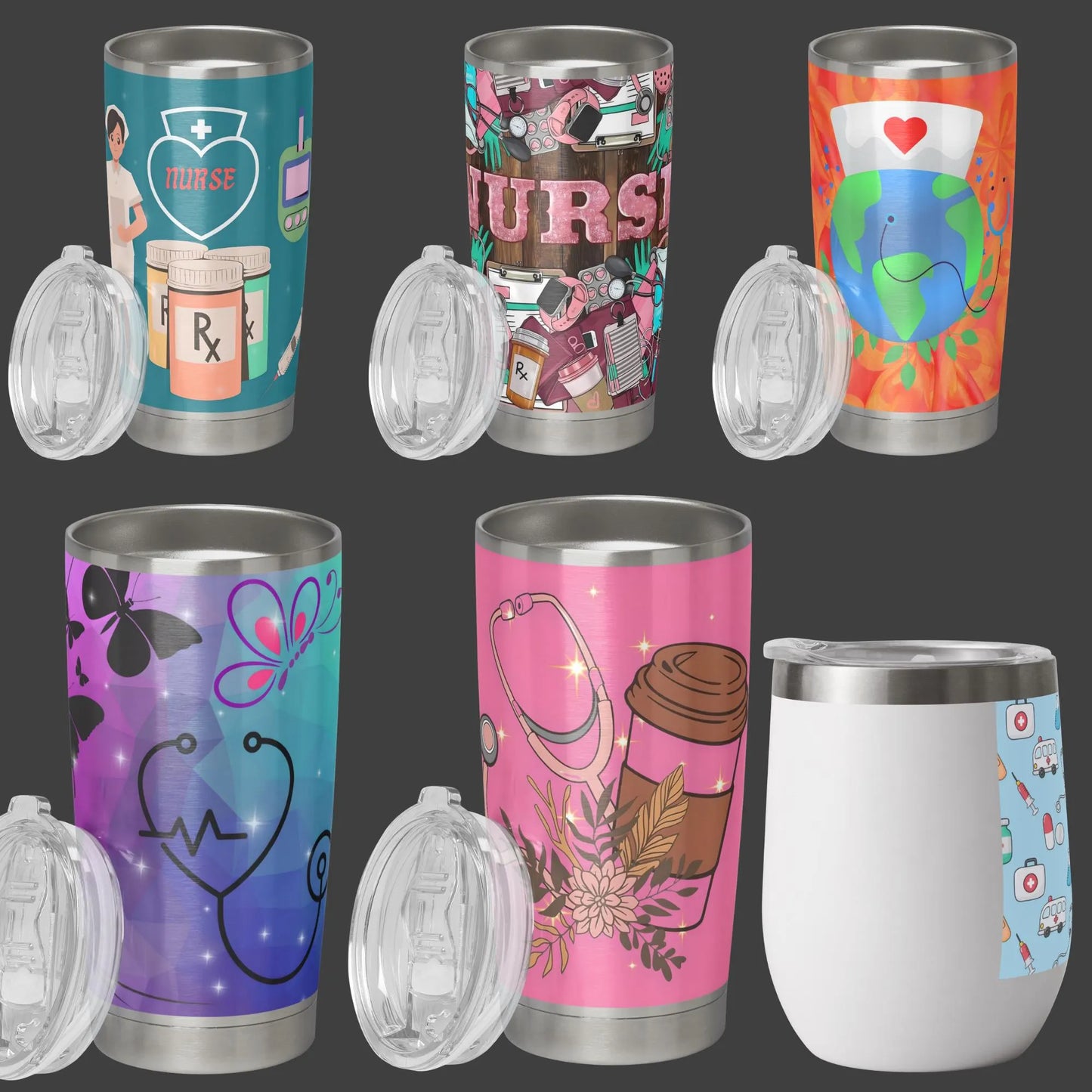 60+ Nurse Occupation Tumbler Wraps – Premium PNG Designs for Sublimation & DIY Projects - Savvy Spot Online