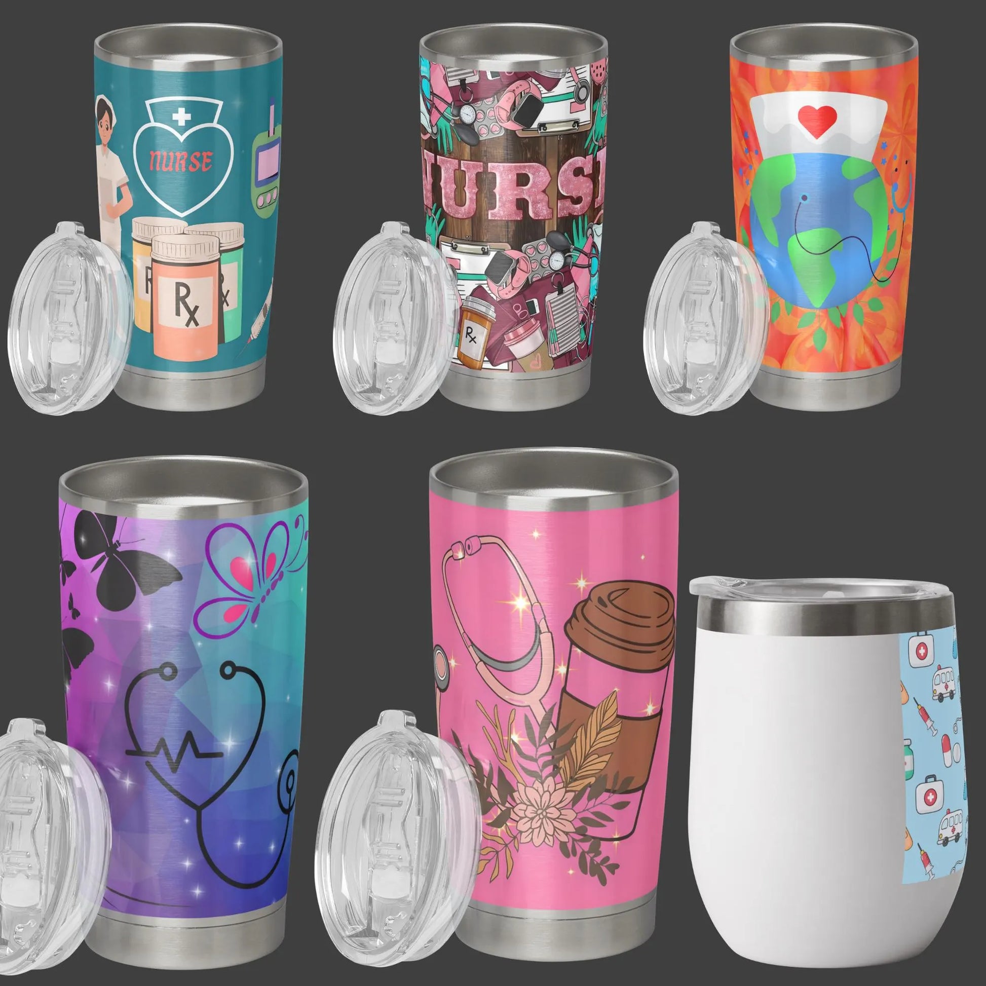 60+ Nurse Occupation Tumbler Wraps – Premium PNG Designs for Sublimation & DIY Projects - Savvy Spot Online