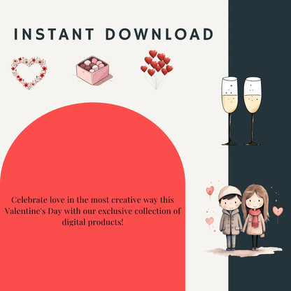 90+ Cute Valentine Bundle – Love Animals, Heart Balloons and love letters  – PNGs for Crafts & Commercial Use – Instant Download - Savvy Spot Online