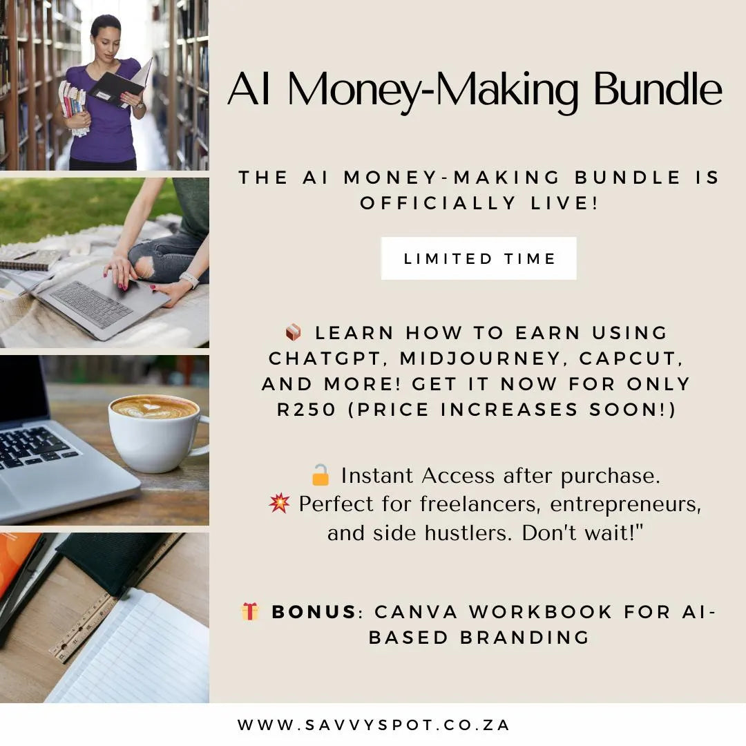 AI Money-Making Bundle: 8 Courses to Start Earning Online with AI (No Experience Needed) - Savvy Spot Online