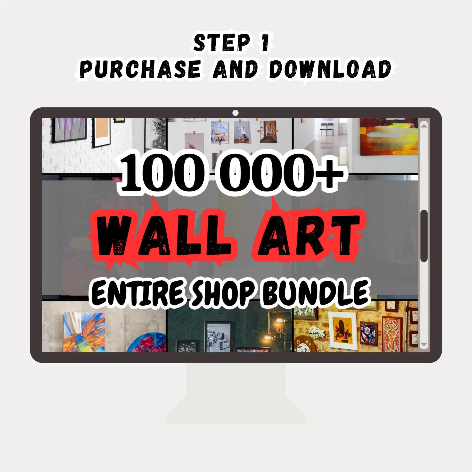 Winter and Modern Christmas TV Frame Art Collection - Holiday Wall Decor - Savvy Spot Online