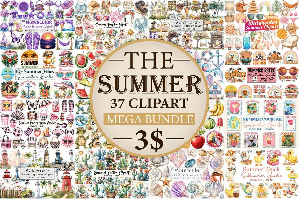 The Big Summer SVG Clipart Bundle - Savvy Spot Online