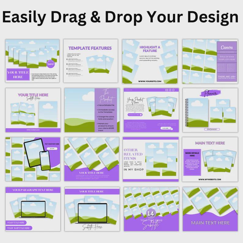 600+ Etsy Listing Canva Mockup Templates | Digital Product Listing Mockups | Editable Canva Templates | Etsy Thumbnails & Bonus Canva Guide